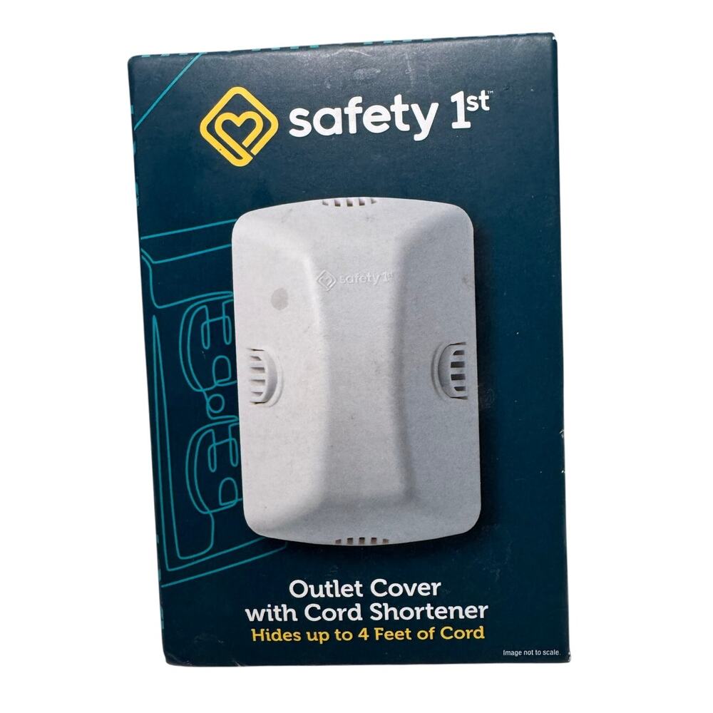 SAFETY 1ST NIB Outlet Cover with Cord Shortener for Baby Proofing